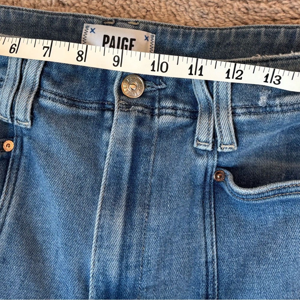 PAIGE Anessa wide leg Light Blue Denim - Picture 6 of 8